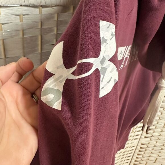 Under Armour ColdGear ladies s Loose Fit Pullover Hoodie. Mock Neck - Picture 3 of 6